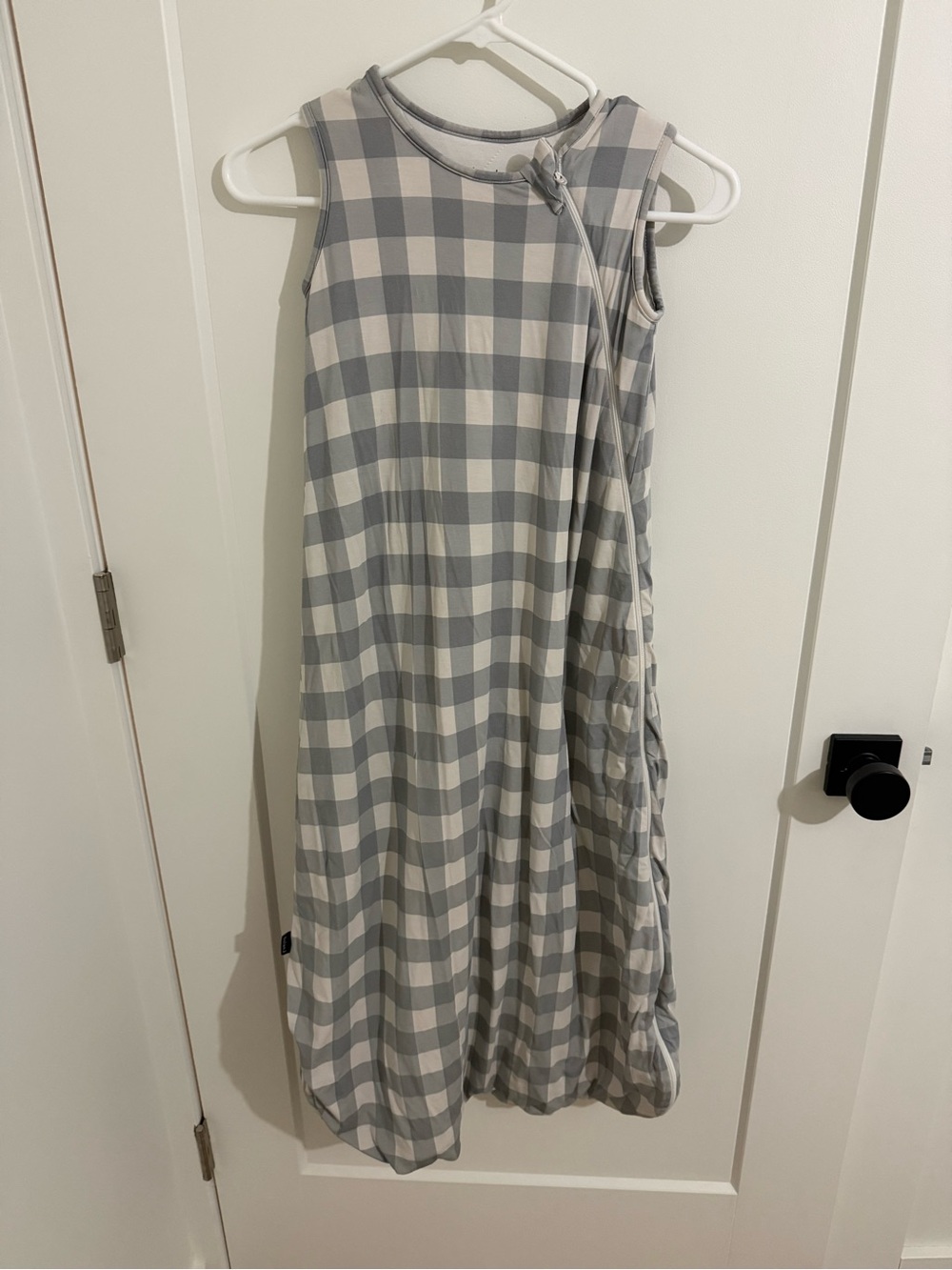 Belan.j blue and White Gingham Sleep Sack